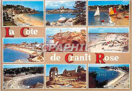 Cartes postales moderne Bretagne La cote de granit rose