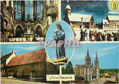 Cartes postales moderne Pontmain Interieur de la Basilique