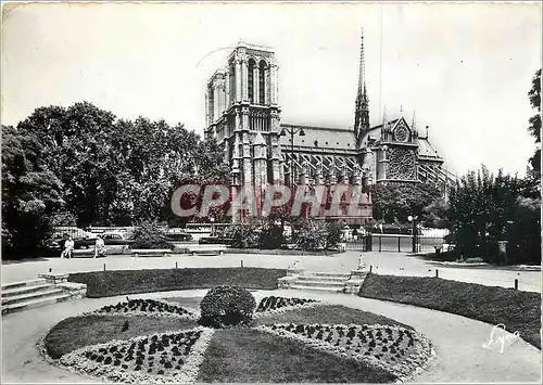 Cartes postales moderne Paris La Cathedrale Notre Dame de Paris depuis le Square Viviani