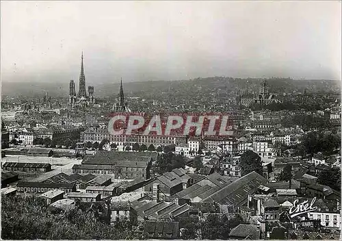 Moderne Karte Rouen Vue generale