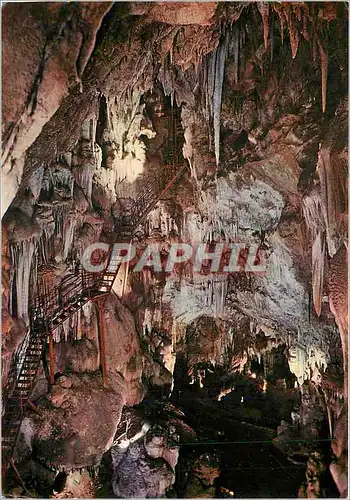 Moderne Karte L'Aven Grotte Marzal Ardeche France La Descebte (50 m)