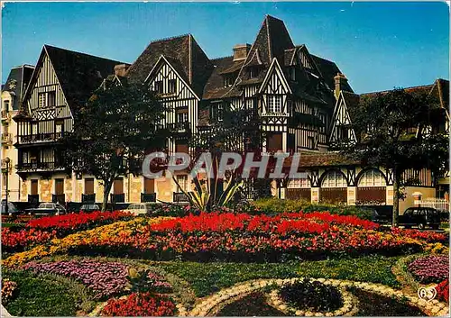 Moderne Karte La Cote Fleuri Cabourg (Calavados) La plage des Fleurs