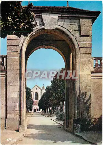 Moderne Karte Abbaye de Pontigny (Yonne) Porche duXVIIe s vue sur l'allee