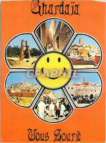 Cartes postales moderne Ghardaia Algerie) Ancienne rue de Ghardaia le puits vue generale