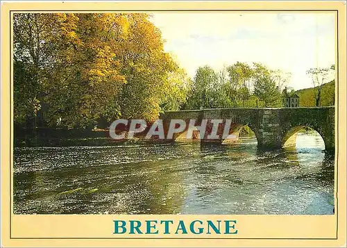 Moderne Karte Couleurs de Bretagne Paysage de l'Argoat (Bon Repos)