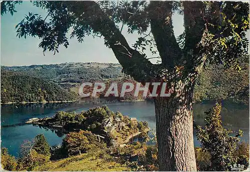 Cartes postales moderne Aveyron Pittoresque Barrage de Sarrans La presqu'il de Lausssac