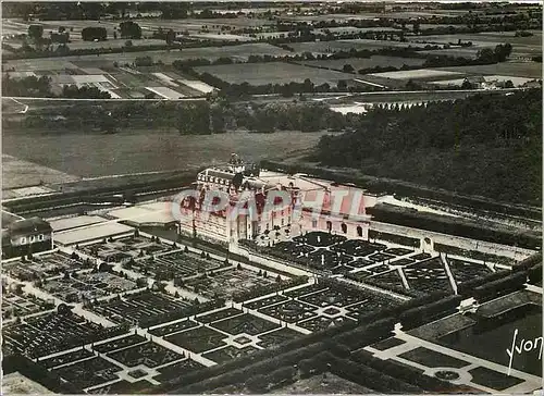 Moderne Karte En avion au dessus des chateaux de la Loire Villandry (I et L)