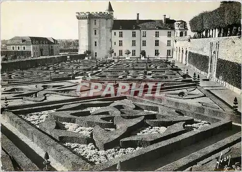 Cartes postales moderne Villandry Le chateau les jardins d'Ornement