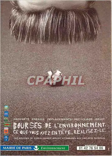 Cartes postales moderne Bourses de l'environnement ce que vous avez en tete realisez le Mairie de Paris