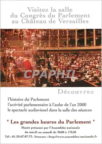 Cartes postales moderne Les Grandes heures du Parlement Versailles