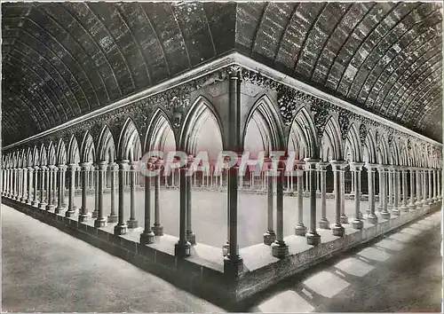 Cartes postales moderne Abbaye de Mont Saint Michel Le Cloitre