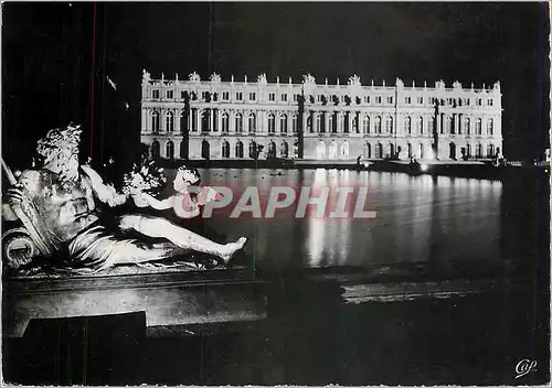 Moderne Karte Versailles (Seine et Oise) Le Chateau illimune vu du Parc