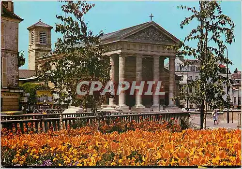 Cartes postales moderne St Germain en Laye (Yvelines) L'Eglise place du chateau
