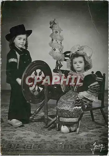 Moderne Karte La Bretagne Costumes de la Region de Fouesnant Rosporden (Finistere)