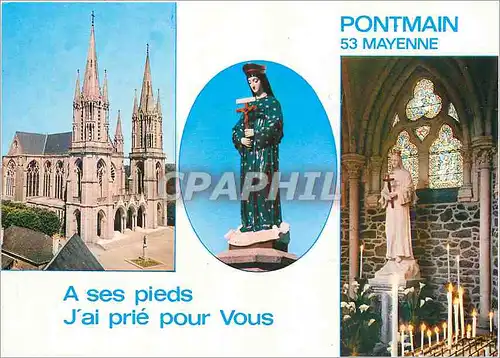 Cartes postales moderne Pontman 53 Mayenne Ases pieds j'ai prie pour vous