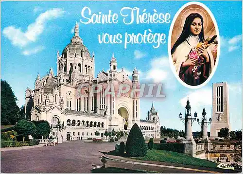 Moderne Karte Lisieux (Calvados) La Basilique Sainte Therese de l'enfant Jesus