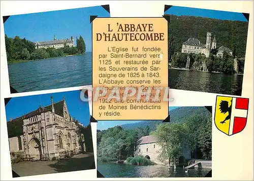 Cartes postales moderne Images de Chez nous Sur les rives du Lac du Bourget (Savoie) L'Abbaye d'Hautecombe la Facade sud