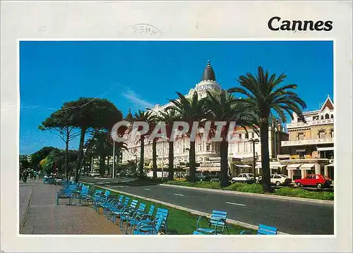 Moderne Karte Cote d'Azur Cannes (Alpes Mar)