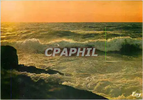 Moderne Karte Au couchant par gros temps