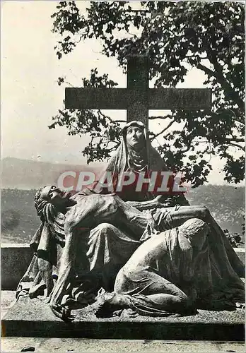 Moderne Karte Sanctuaire de France La Sainte Baume (Var) La Pieta devant la Grotte