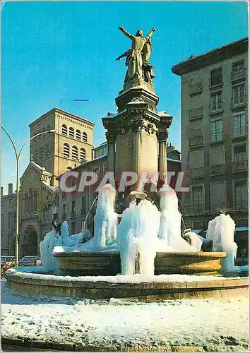 Cartes postales moderne Grenoble Place Notre Dame Monument des Trois Ordres et la Cathedrale