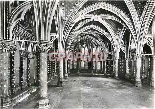 Cartes postales moderne Paris La Sainte Chapelle (XIIIe s) La chapelle basse