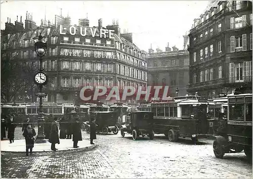 Moderne Karte Paris Embouteillage au Palais Royal Autobus Automobile