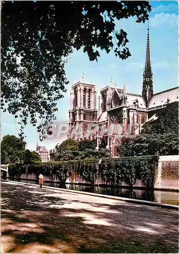 Moderne Karte Paris Les Bords de la Seine Notre Dame
