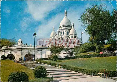 Cartes postales moderne Paris Le Ssacsre Coeur de Montmartre