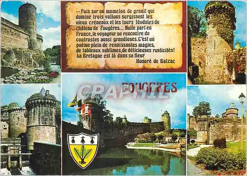 Cartes postales moderne Fougeres (Ille et Vilaine) Cette ancienne ville forte est batie dans un site pittoresque