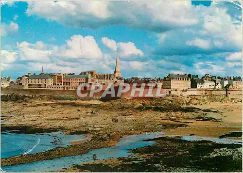 Cartes postales moderne Cote d'Emeraude Saint Malo Cite Corsaire vue du Grand Be