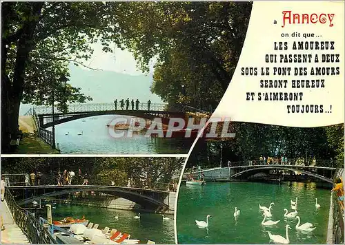 Cartes postales moderne Annecy (Hte Ssavoie) Le Pont des Amours