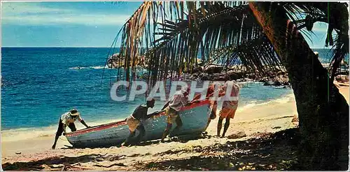 Cartes postales moderne Seychelles Islands La fin de la journee des pecheurs