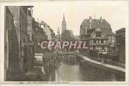 Moderne Karte Strasbourg La petite France