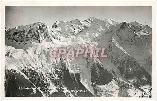 Cartes postales moderne Chamonix Mont Blanc en hiver le Mont Blanc Bdu Brevent