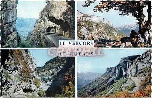 Cartes postales moderne Le Vercors et le Royans Les Grands Goulets Combe Laval le cirque les gorges de la Bourne col du