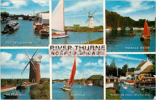 Cartes postales moderne River Thurne Norfolk Broads