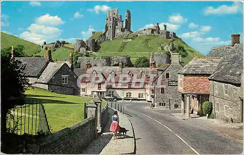 Cartes postales moderne Corfe Village and Castle Dorset