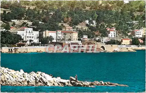 Cartes postales moderne Cote d'Azur Beaulieu sur Mer et ses grands hotels au bord de mer la reserve et l'Hotel Metropole