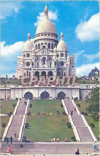 Cartes postales moderne Sacre Coeur et Place St Pierre Paris