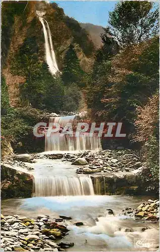 Moderne Karte La Lechere les Bains (Savoie) Cascade du Morel