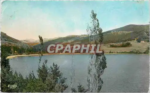 Moderne Karte Lac d'Issarles (Ardeche) alt 997 m une prise des grottes