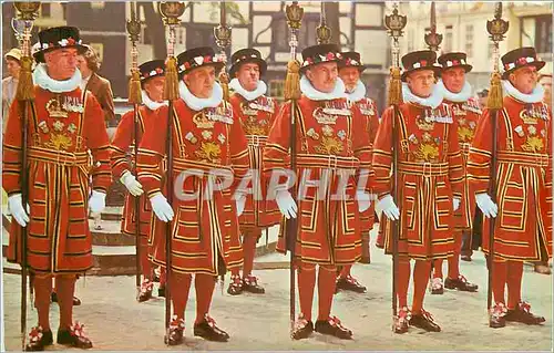 Moderne Karte Yeomen Warders at the Tower of London