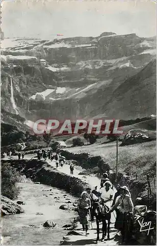 Moderne Karte Gavarnie Retour du Cirque Ane Mule