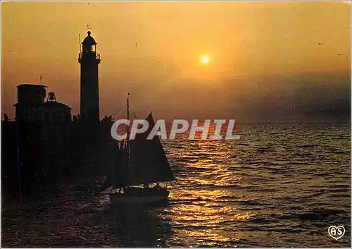 Cartes postales moderne Oui j'ai quitte ce port tranquille Bateau Phare