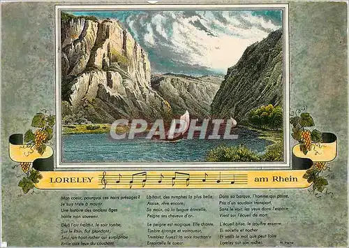 Cartes postales moderne Gravure col Loreley