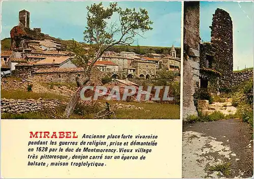 Cartes postales moderne Les Vieux Village Ardechois Mirabel