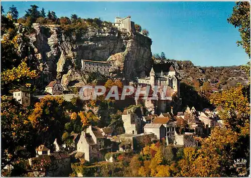 Moderne Karte Rocamadour Lieu dePelerinage celebre des le Moyen Age