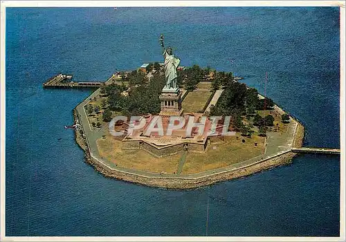 Moderne Karte Statue of Liberty Island New York