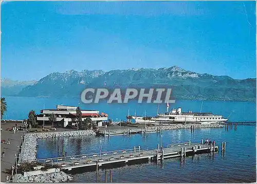 Moderne Karte Lausanne Ouchy Le debarcadere le retaurant le Lacustre